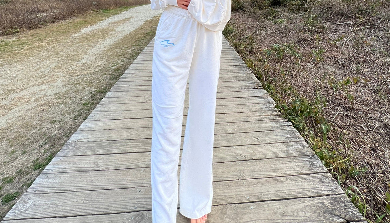 KEEP THE FEELING ALIVE WIDE LEGS - VANILLA